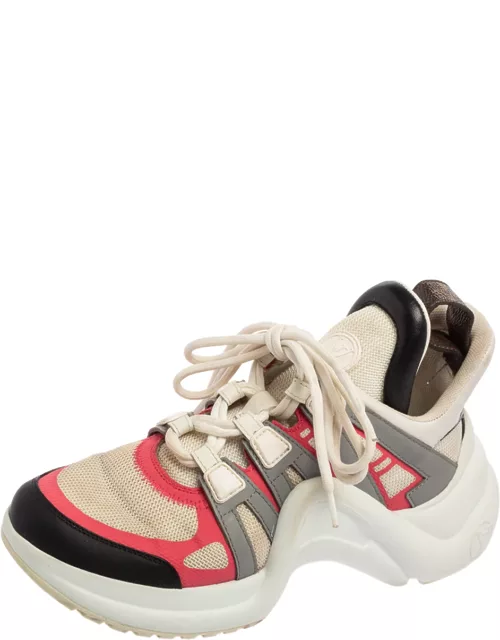 Louis Vuitton Multicolor Leather And Mesh Archlight Sneaker