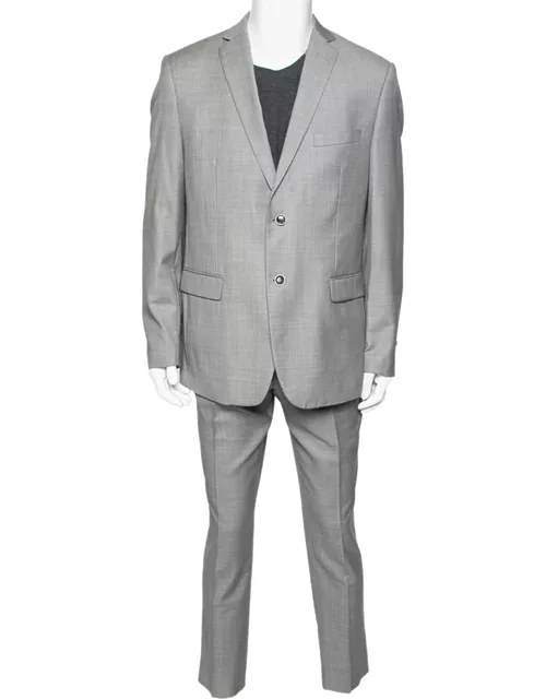 Balmain Vintage Grey Wool 7 Slim Fit Singe Breasted Suit