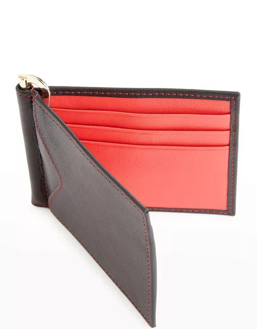 Personalized Leather RFID-Blocking Money Clip