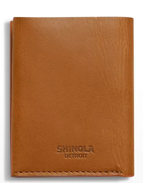 Men's Vachetta Leather Utility Card Wallet