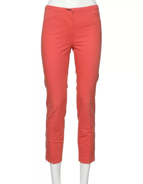 Sportmax Coral Pink Cotton Tapered Leg Pants