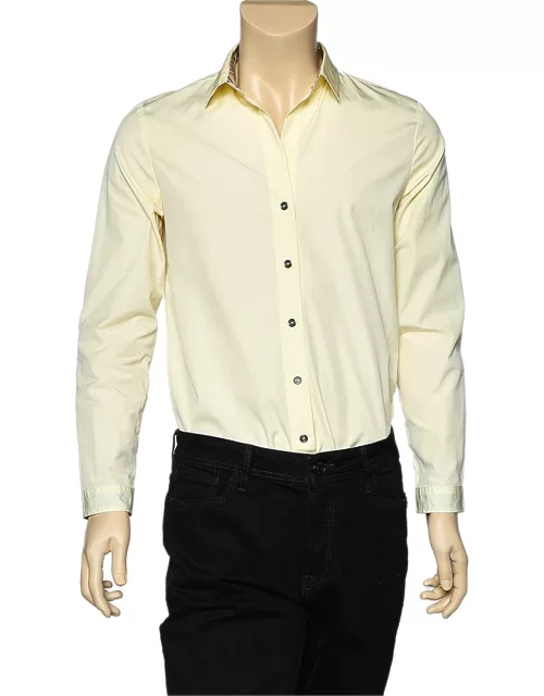 Burberry Brit Yellow Cotton Button Front Shirt