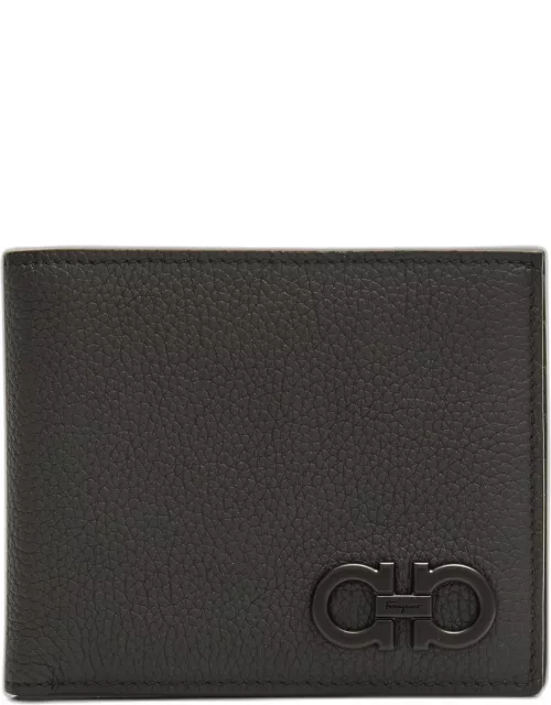 Men's Tonal Gancini Leather Bifold Wallet