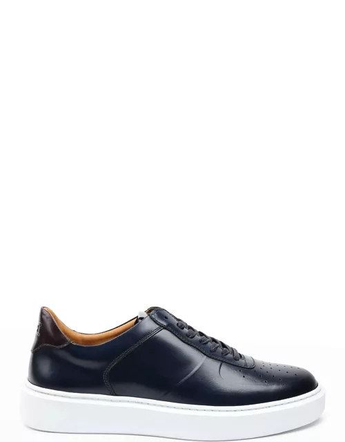 Men's Falcone Italian Leather Low-Top Sneaker