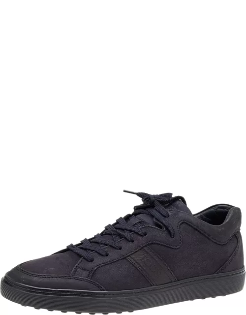Tod's Midnight Blue Leather Low Top Sneaker