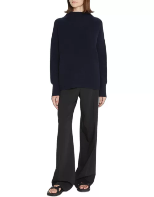 Boiled Cashmere Funnel-Neck Sweater