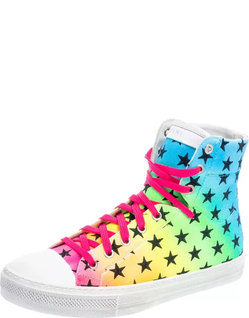 Amiri Multicolor Canvas High Top Sneaker