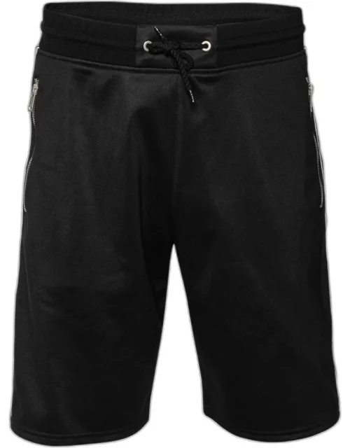 Givenchy Black Jersey Logo Tape Trimmed Shorts