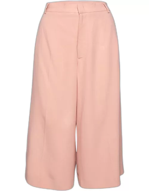 RED Valentino Pink Crepe Cropped Trouser