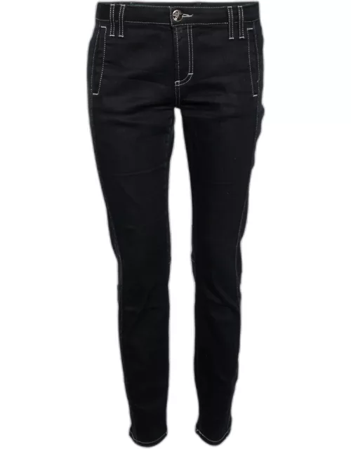 Versace Collection Black Denim Straight Fit Jeans