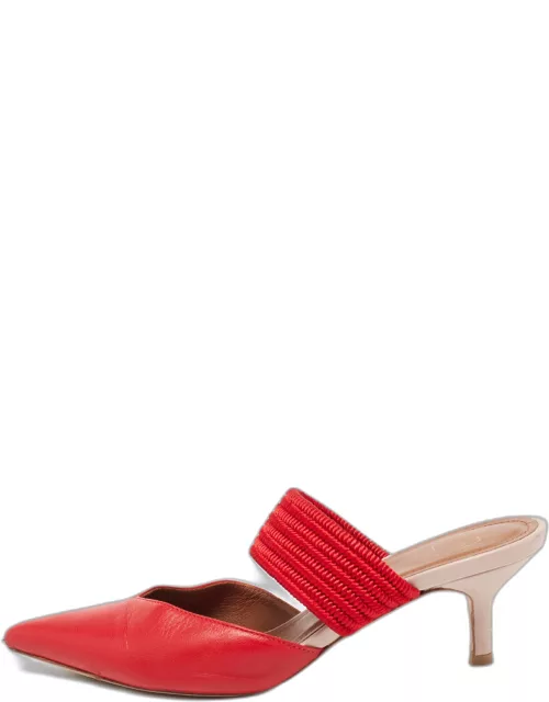 Malone Souliers Red/Beige Leather Maisie Sandal
