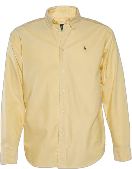 Ralph Lauren Yellow Cotton Button Front Shirt