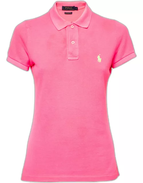 Polo Ralph Lauren Neon Pink Cotton Polo T-Shirt
