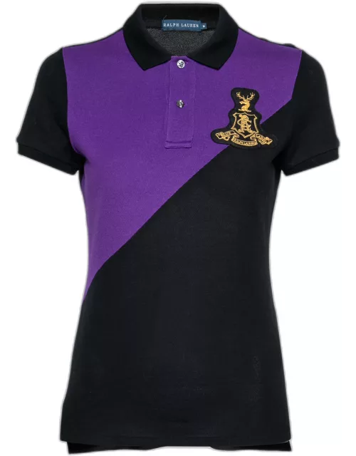 Ralph Lauren Black Cotton Pique Short Sleeve Polo T-Shirt