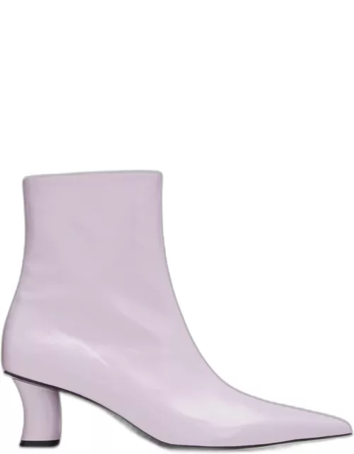 Calfskin Point-Toe Ankle Boot