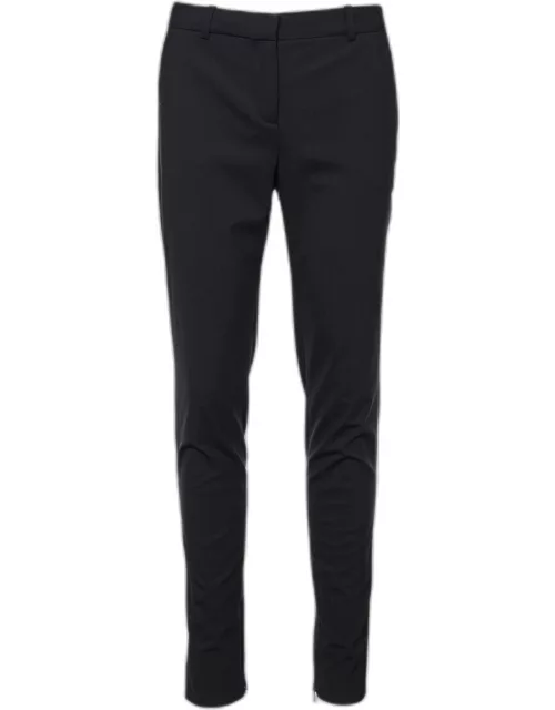 Versace Black Stretch Wool Tailored Trousers