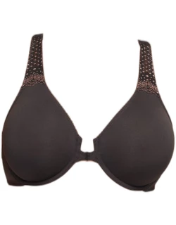 Soft Embrace Front-Close T-Back Full-Cup Bra