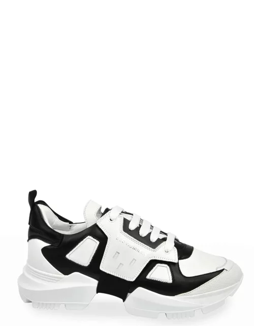 Men's Chunky Low-Top Leather Sneaker