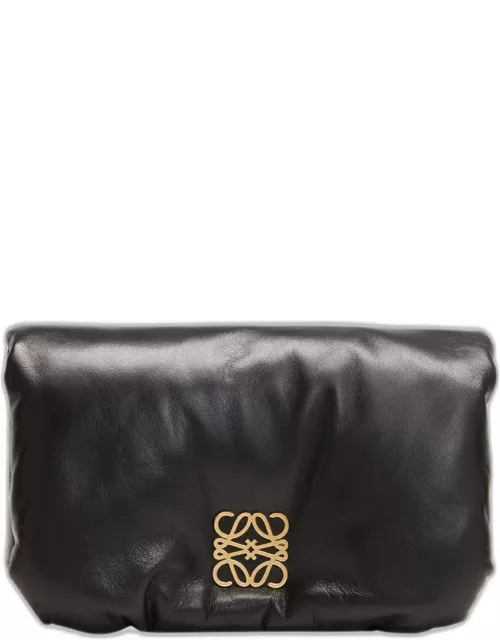 Goya Puffer Mini Crossbody Bag in Shiny Napa Leather