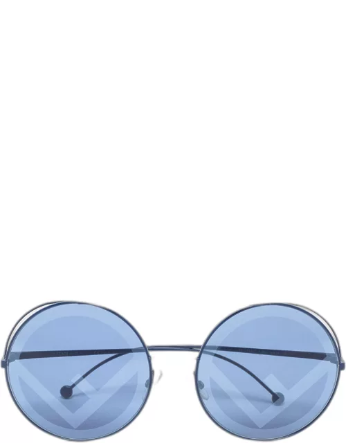 Fendi Blue FF 0285/S Gradient Round Sunglasse