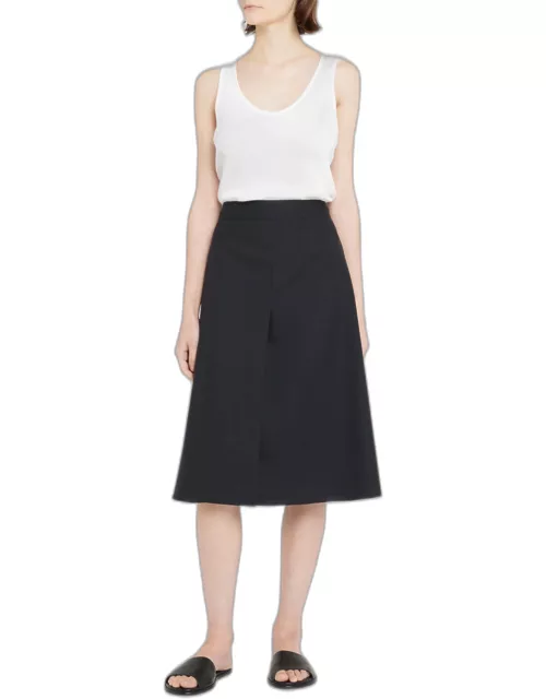 Barbara A-Line Midi Skirt