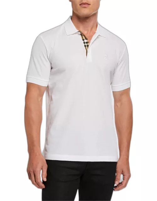 Men's Eddie Pique Polo Shirt, White