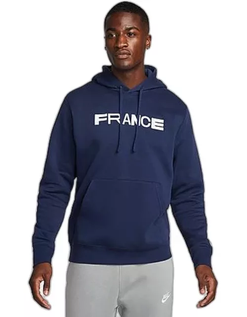Men's Nike France Soccer Club Fleece Pullover Hoodie