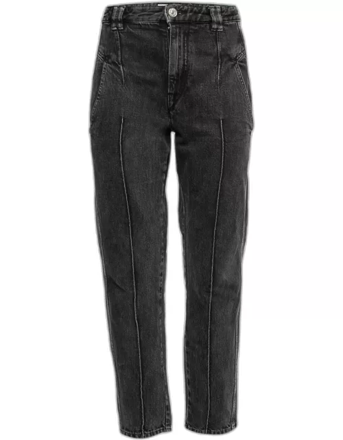 Isabel Marant Etoile Grey Distressed Denim Jeans M Waist 32"