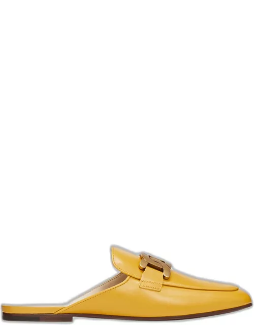 Kate Leather Chain Loafer Mule