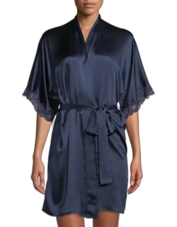 Bijoux Short Silk Robe