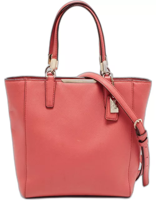 Coach Red Leather Zip Tote