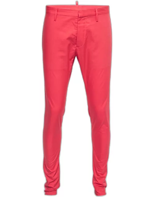 Dsquared2 Coral Pink Cotton Trousers