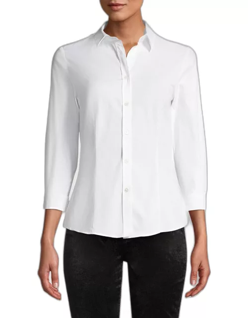 Classic Cotton Button-Front Shirt