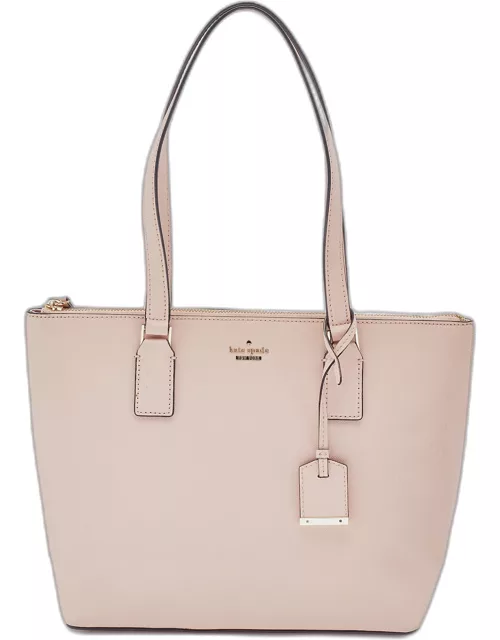 Kate Spade Pink Saffiano Leather Top Zip Tote