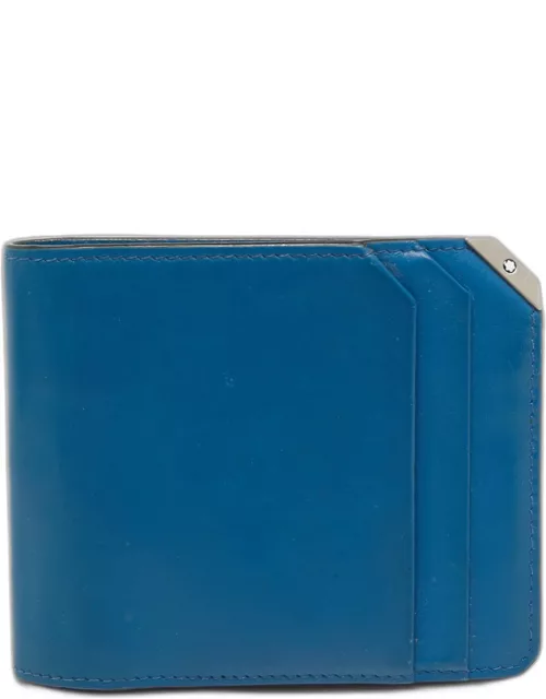 Montblanc Blue Leather Meisterstück Urban Bifold Wallet