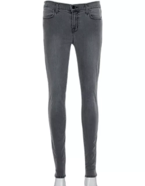 J Brand Grey Denim Super Skinny Maria Jeans