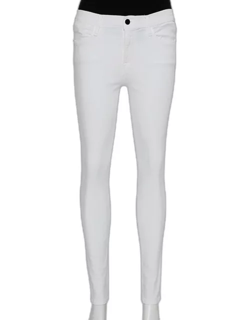 Frame White Denim High Skinny Blanc Jeans