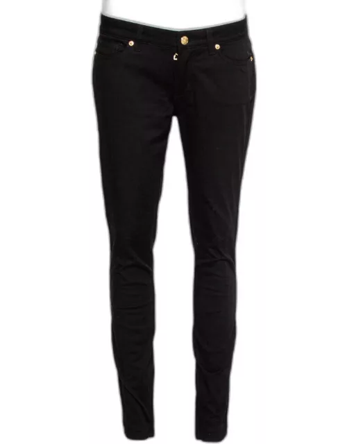 Dolce & Gabbana Black Denim Zip Detail Pretty Skinny Jeans