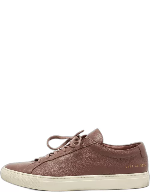 Common Projects Brown Leather Low Top Sneaker