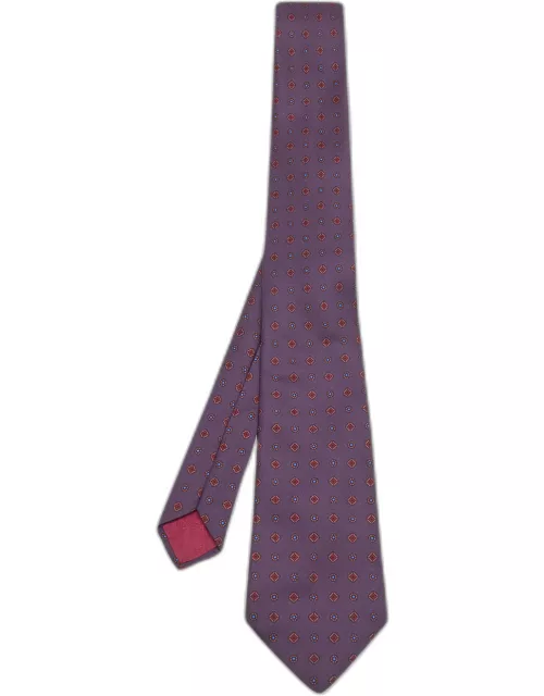 Givenchy Vintage Purple Jacquard Silk Tie