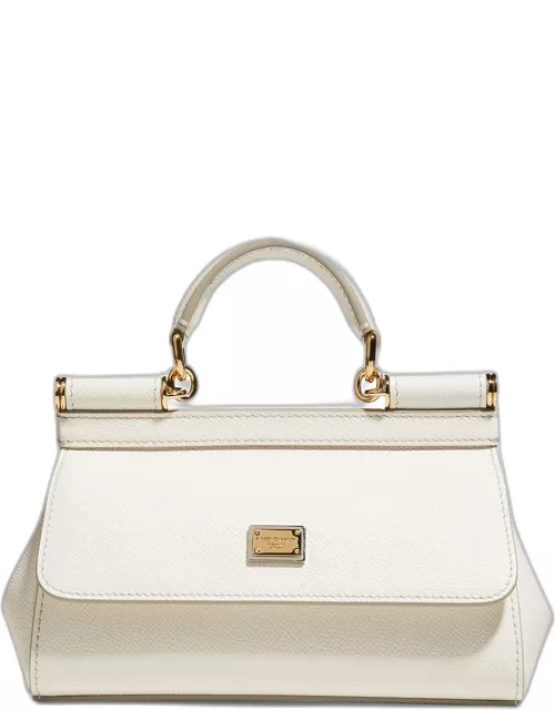 Sicily Small Leather Top-Handle Bag