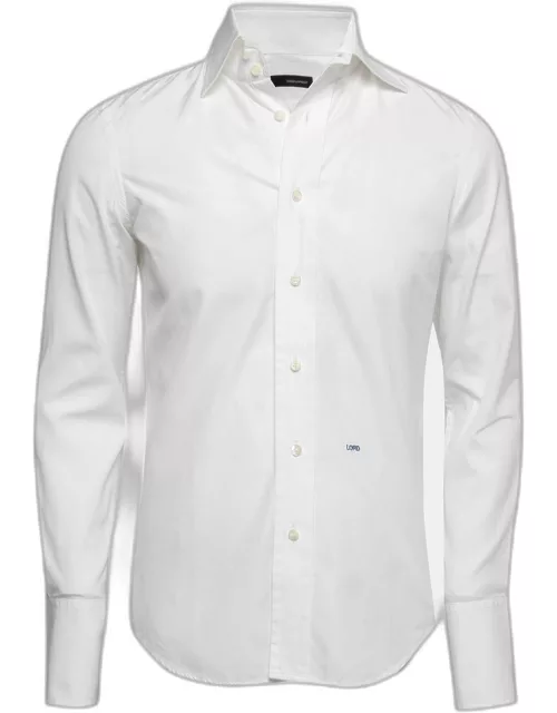 Dsquared2 White Cotton Button Front Shirt