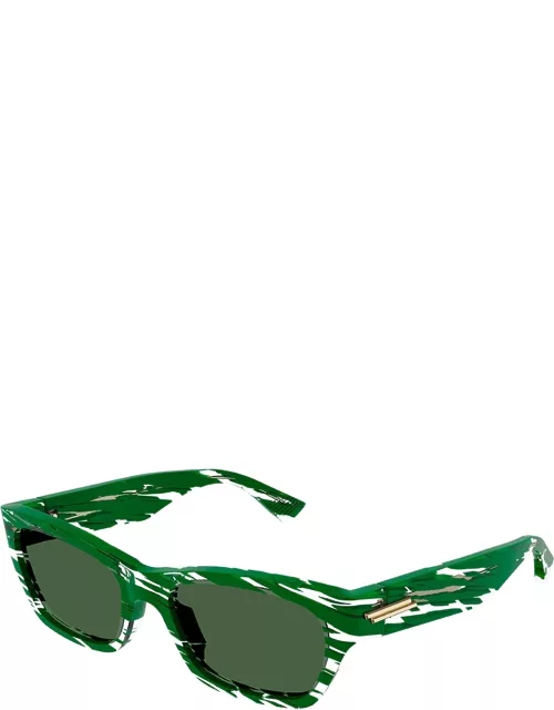 Printed Rectangle Acetate Sunglasse