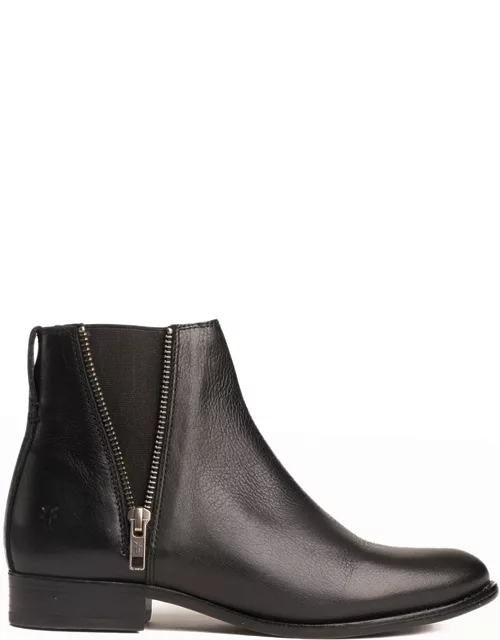 Carly Leather Zip Chelsea Bootie