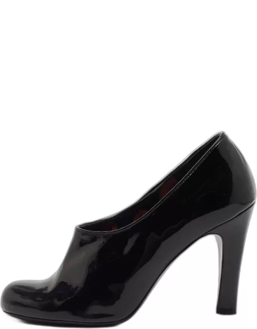 Marc By Marc Jacobs Black Patent Leather Ankle Bootie
