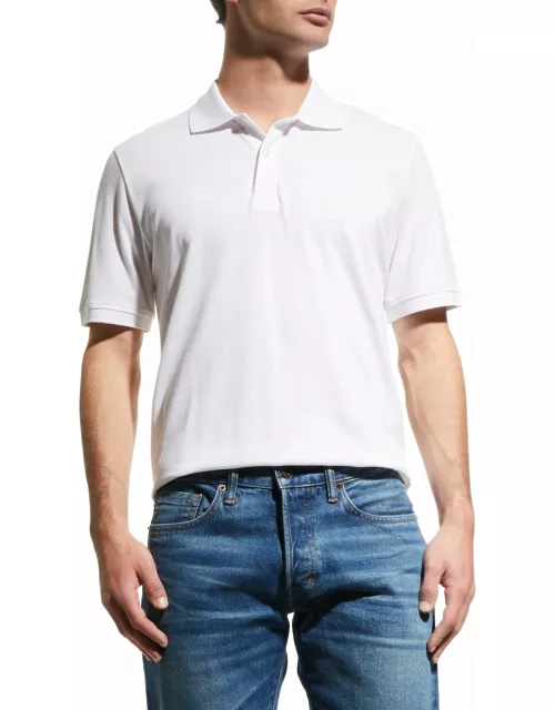 Men's Lightning Bolt Pima Cotton Knit Piqué Polo Shirt