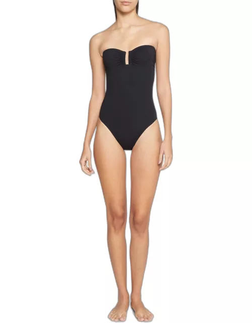 Cassiopee Strapless U-Hardware One-Piece Swimsuit