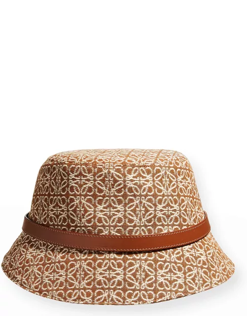 Allover Anagram Jacquard Bucket Hat