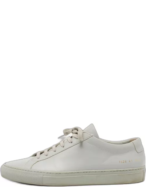 Common Projects Grey Leather Achilles Sneaker
