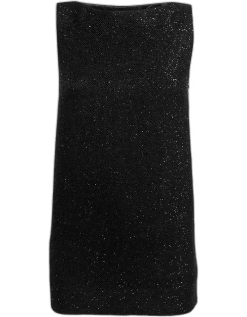 Ralph Lauren Collection Black Wool Sleeveless Mini Dress